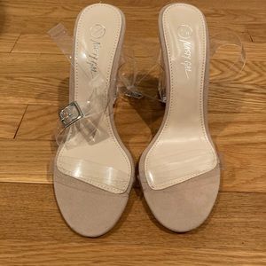 Nasty Gal-Let’s Be Clear Heel NEW IN BOX-US Size 7